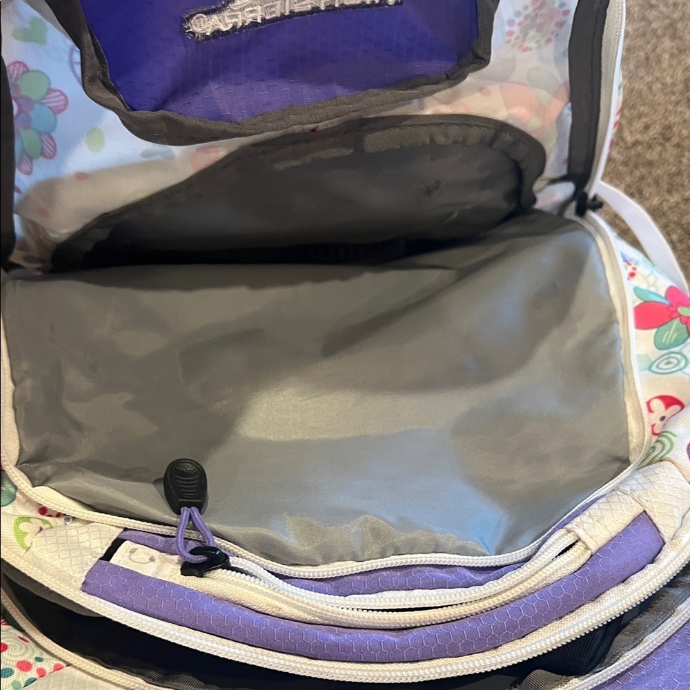 High Sierra Kids Backpack - Purple and Cream Floral - Picture 4 of 8